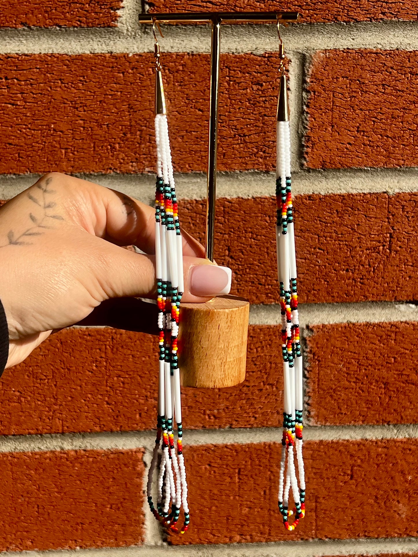Long White Dangles
