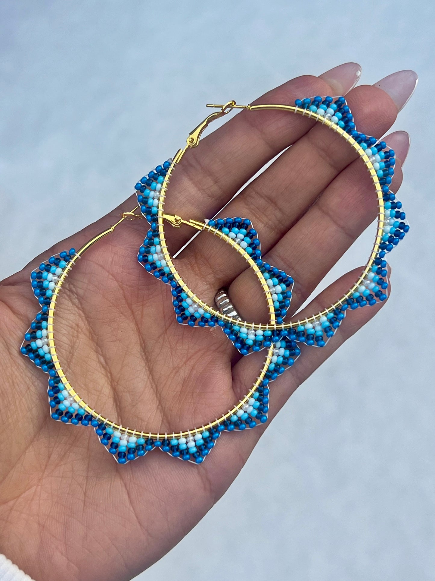 Winter Hoop Earrings