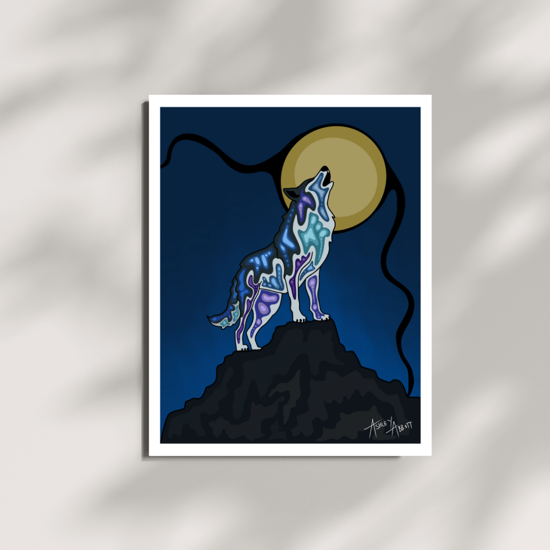 "Ma'iingan" Art Print