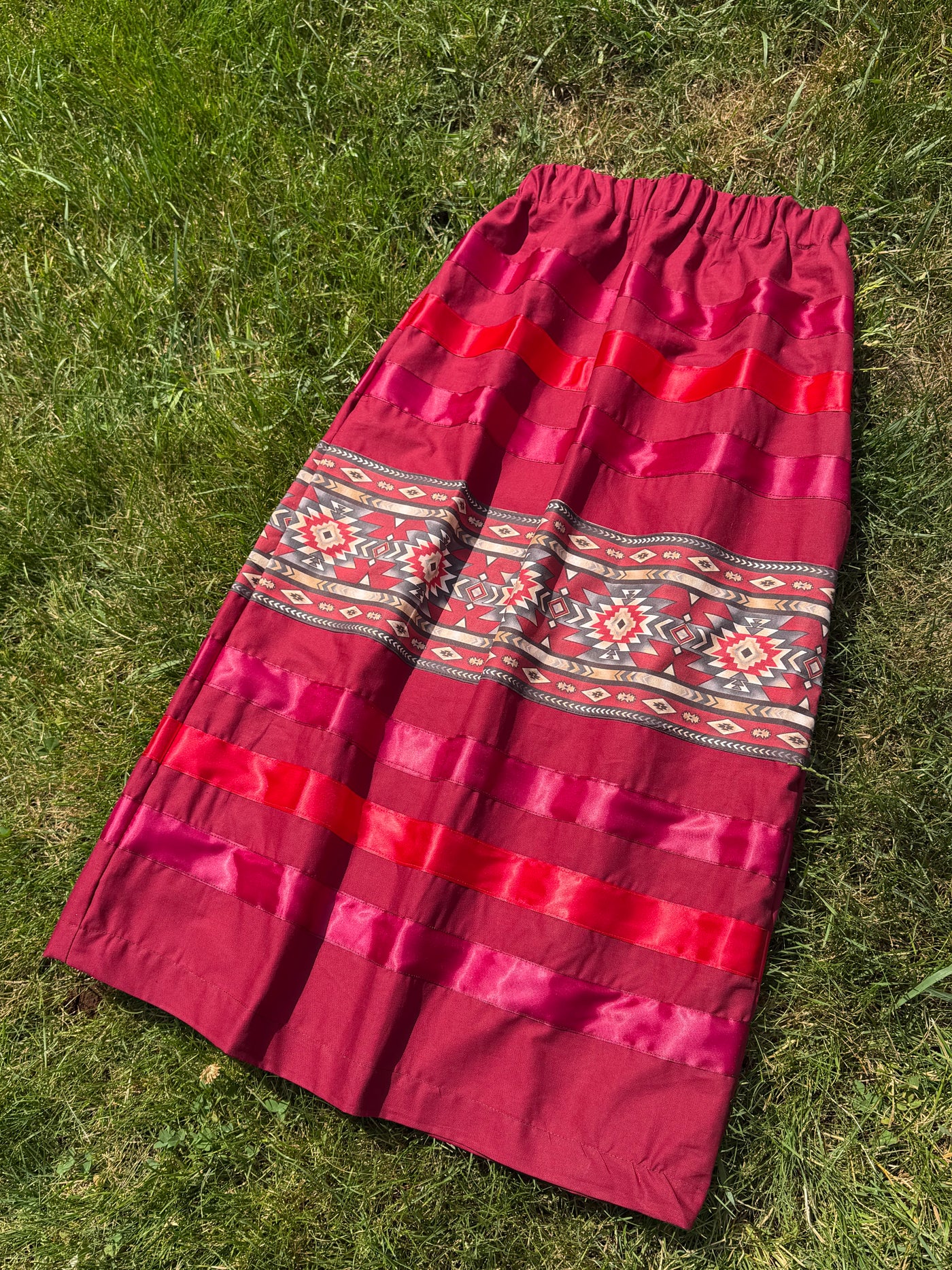 Crimson Spirit Ribbon Skirt