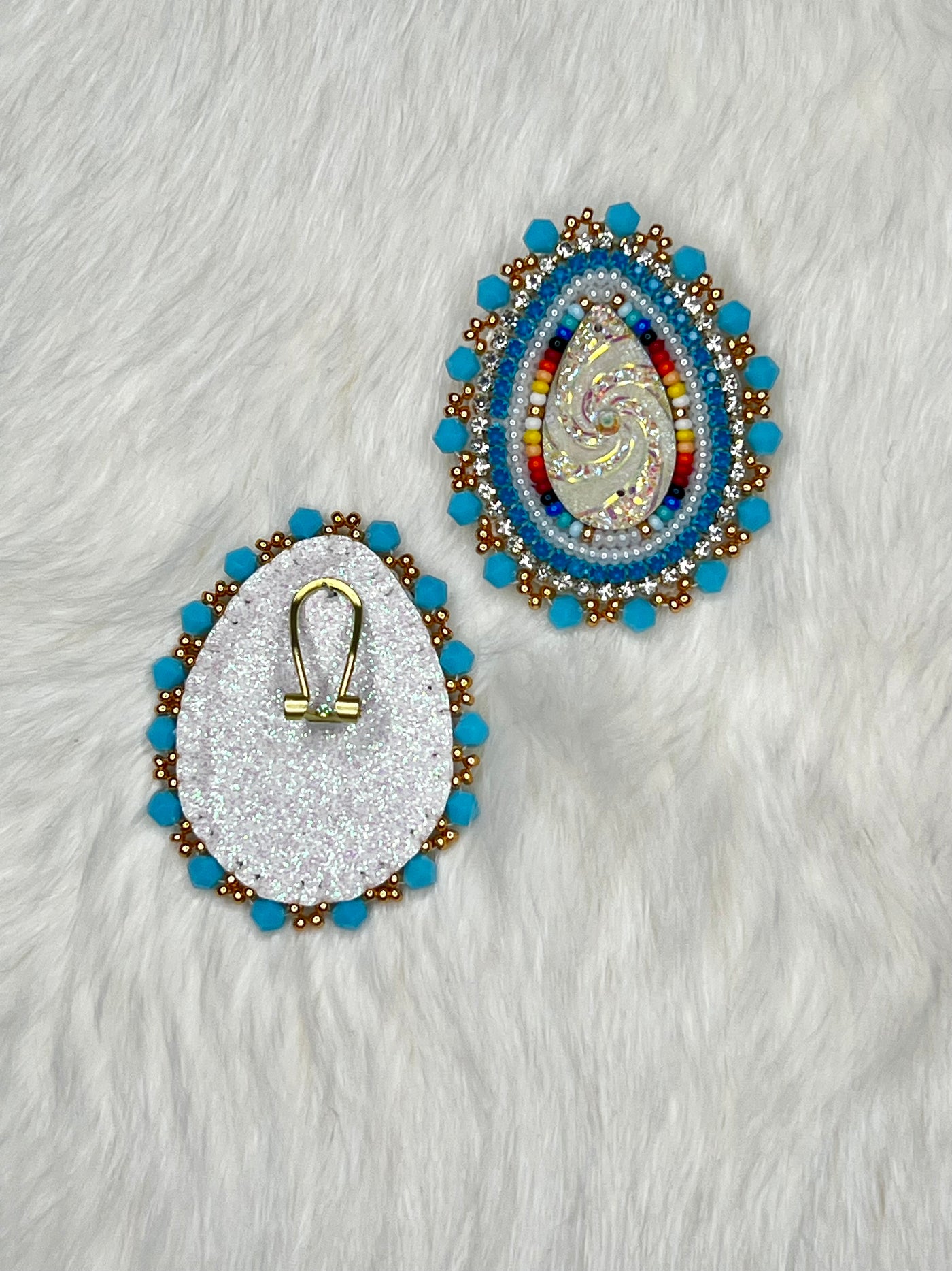 Blue Teardrop Earrings