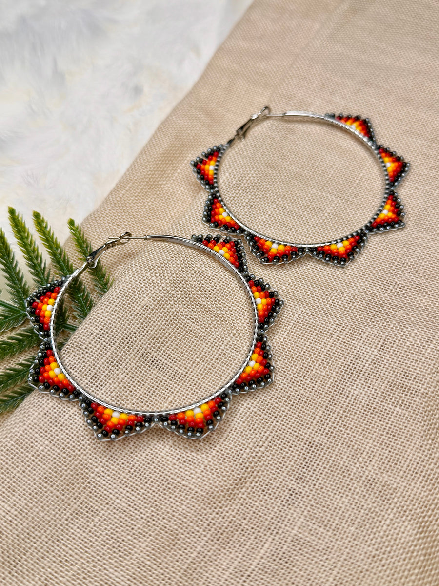 Gunmetal Flame Hoops