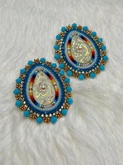 Blue Teardrop Earrings