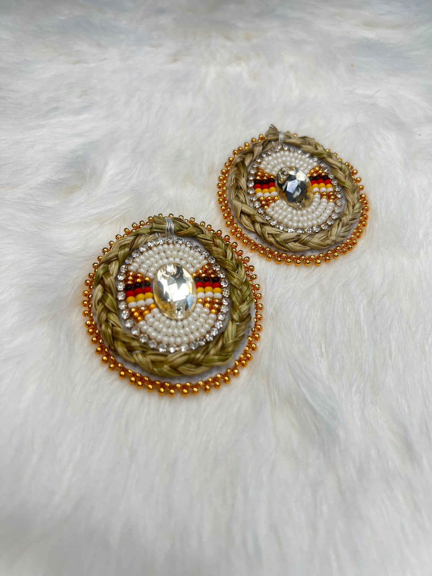 Gem Sweetgrass Earrings