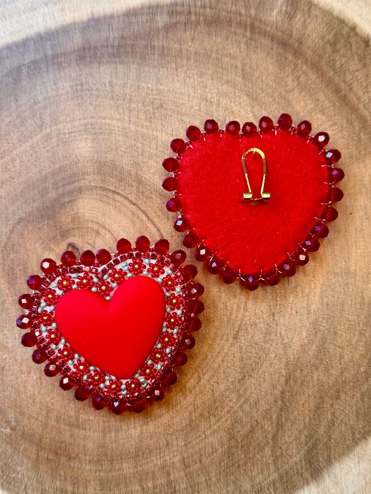 Wildflower Heart Earrings