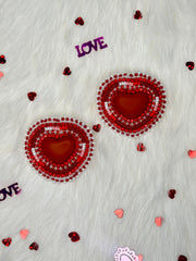 Red Heart Earrings
