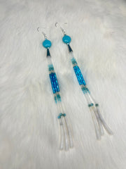 Turquoise Dentalium Dangles