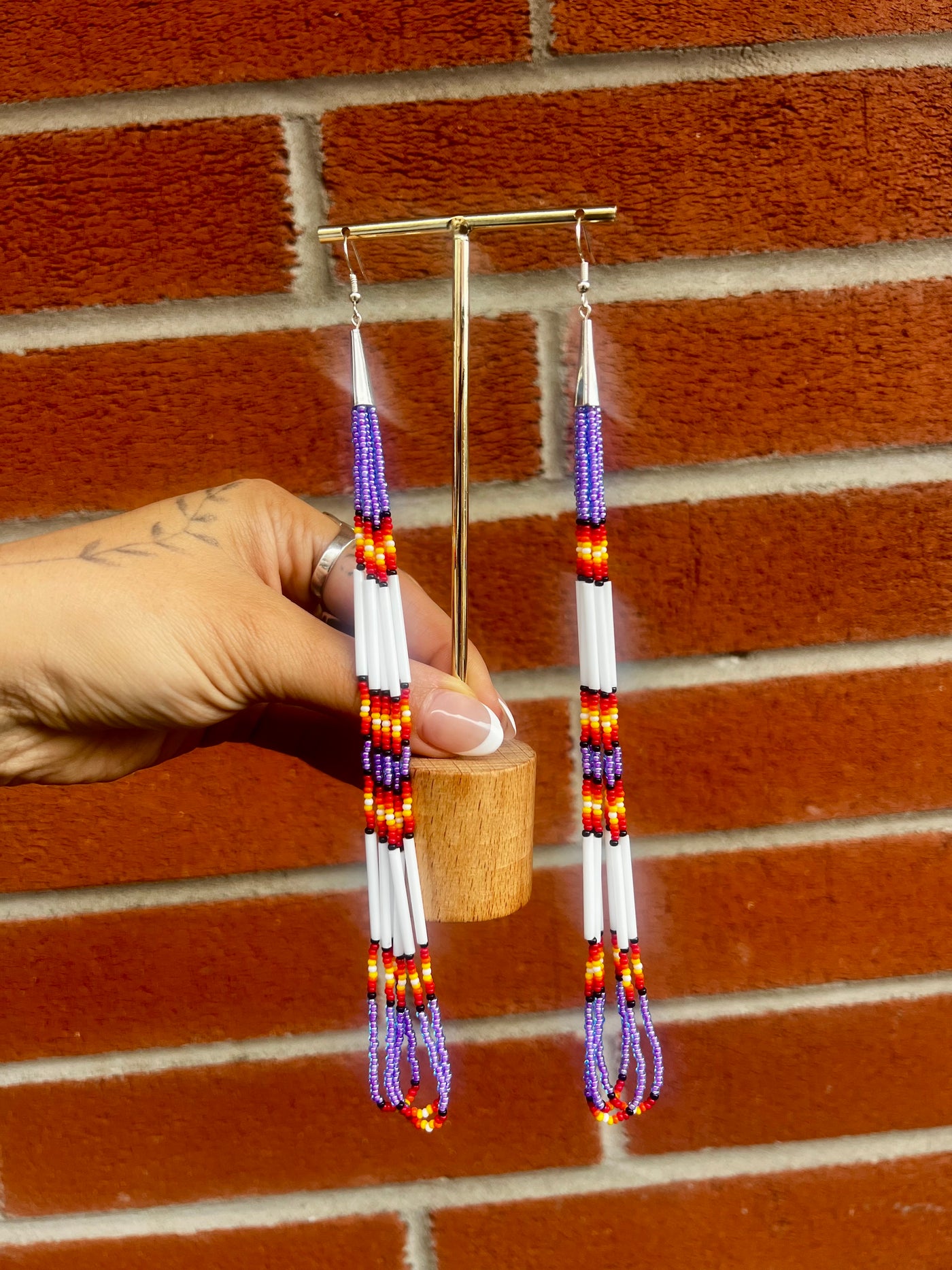 Purple Flame Dangles