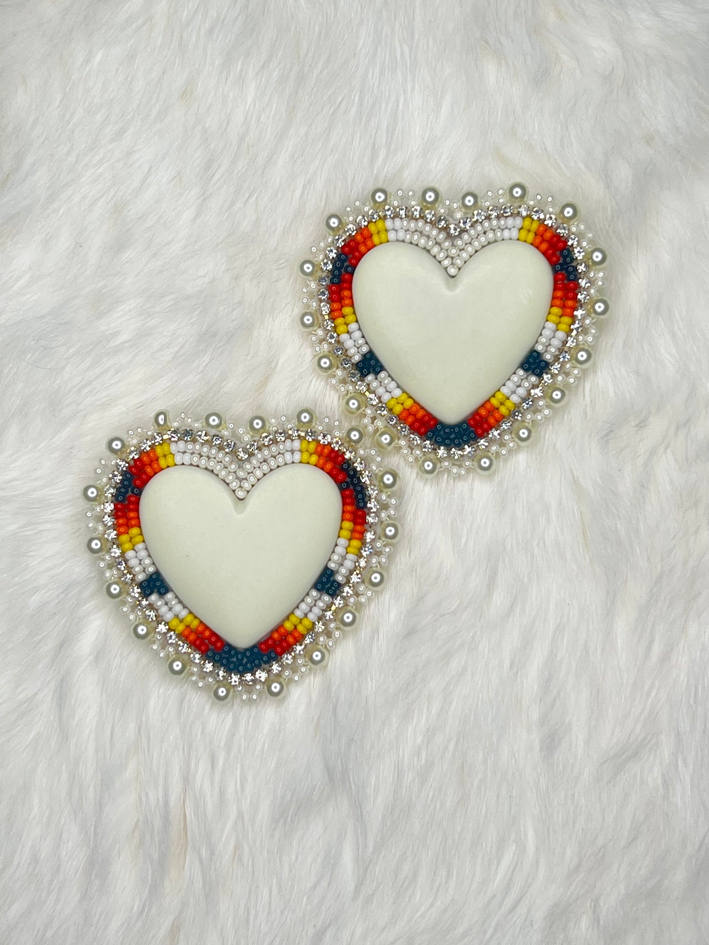 Ivory Pearl Hearts