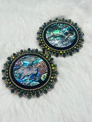 Abalone Beaded Earrings