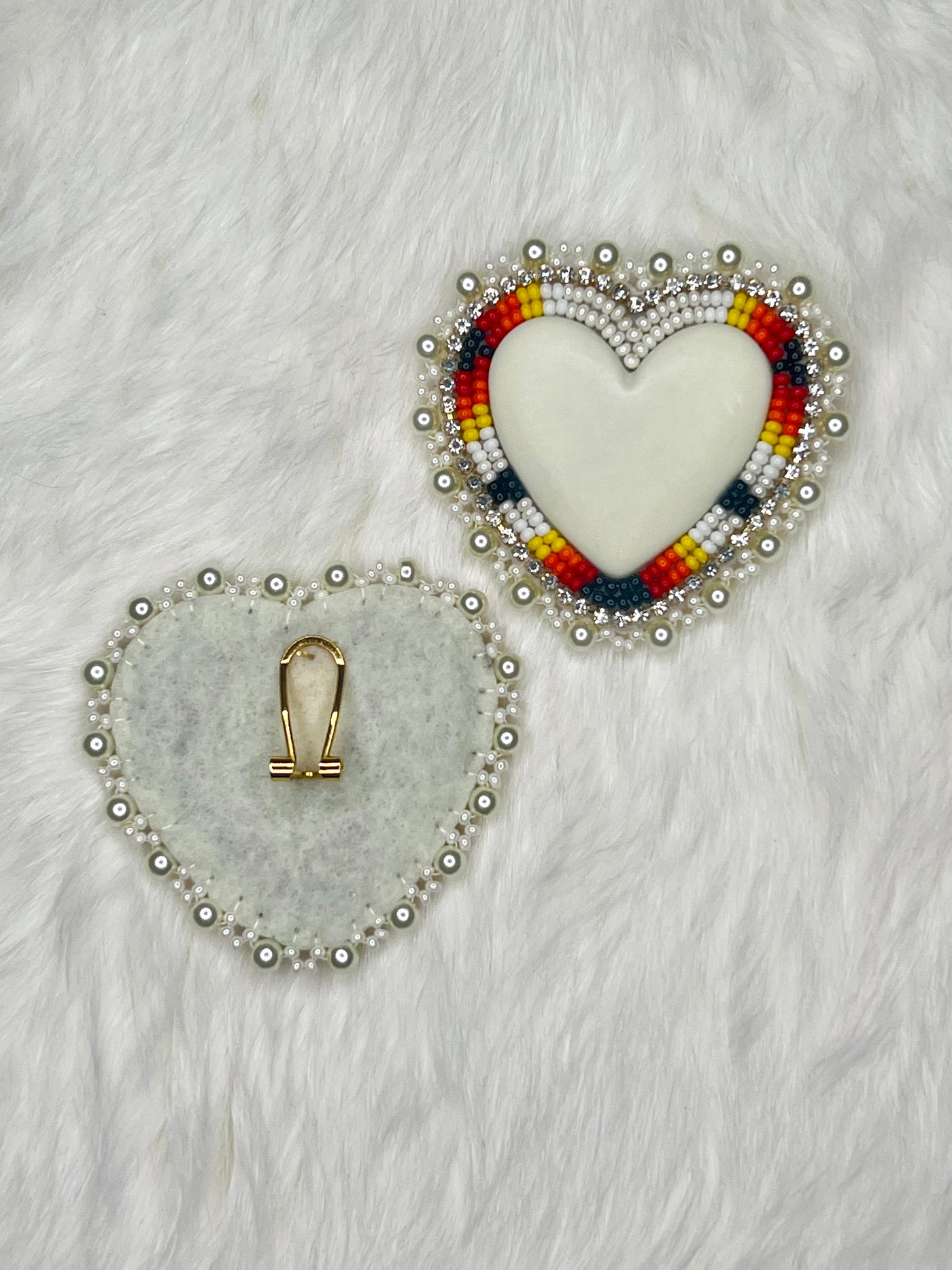 Ivory Pearl Hearts