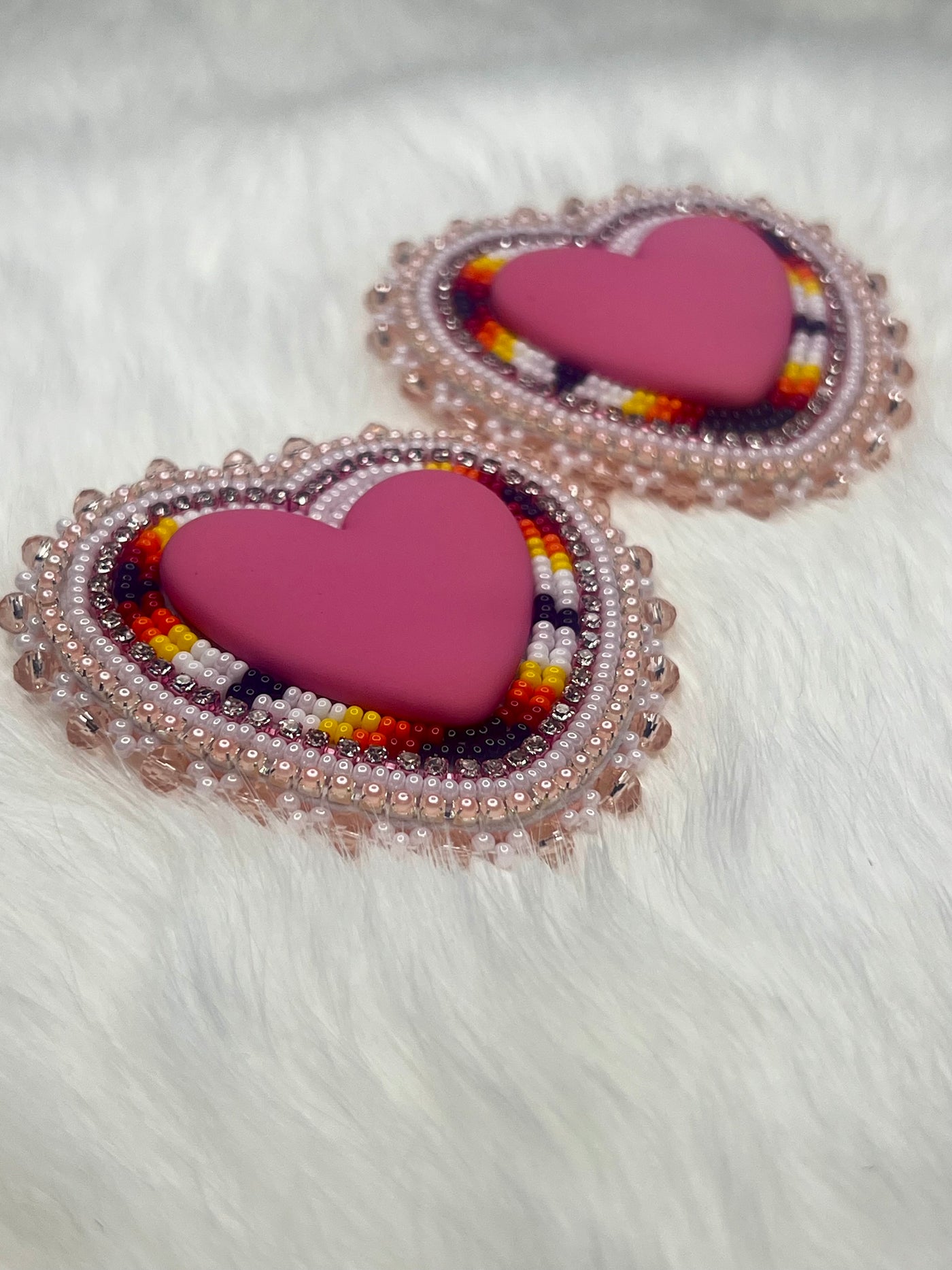 Pink Flame Hearts