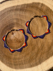 Twilight Sunburst Hoops
