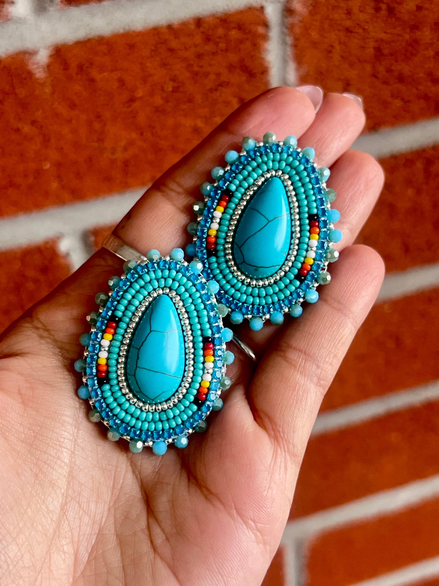 Turquoise Teardrop Earrings