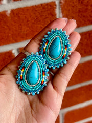 Turquoise Teardrop Earrings