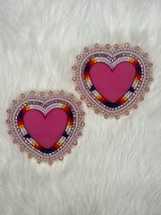 Pink Flame Hearts