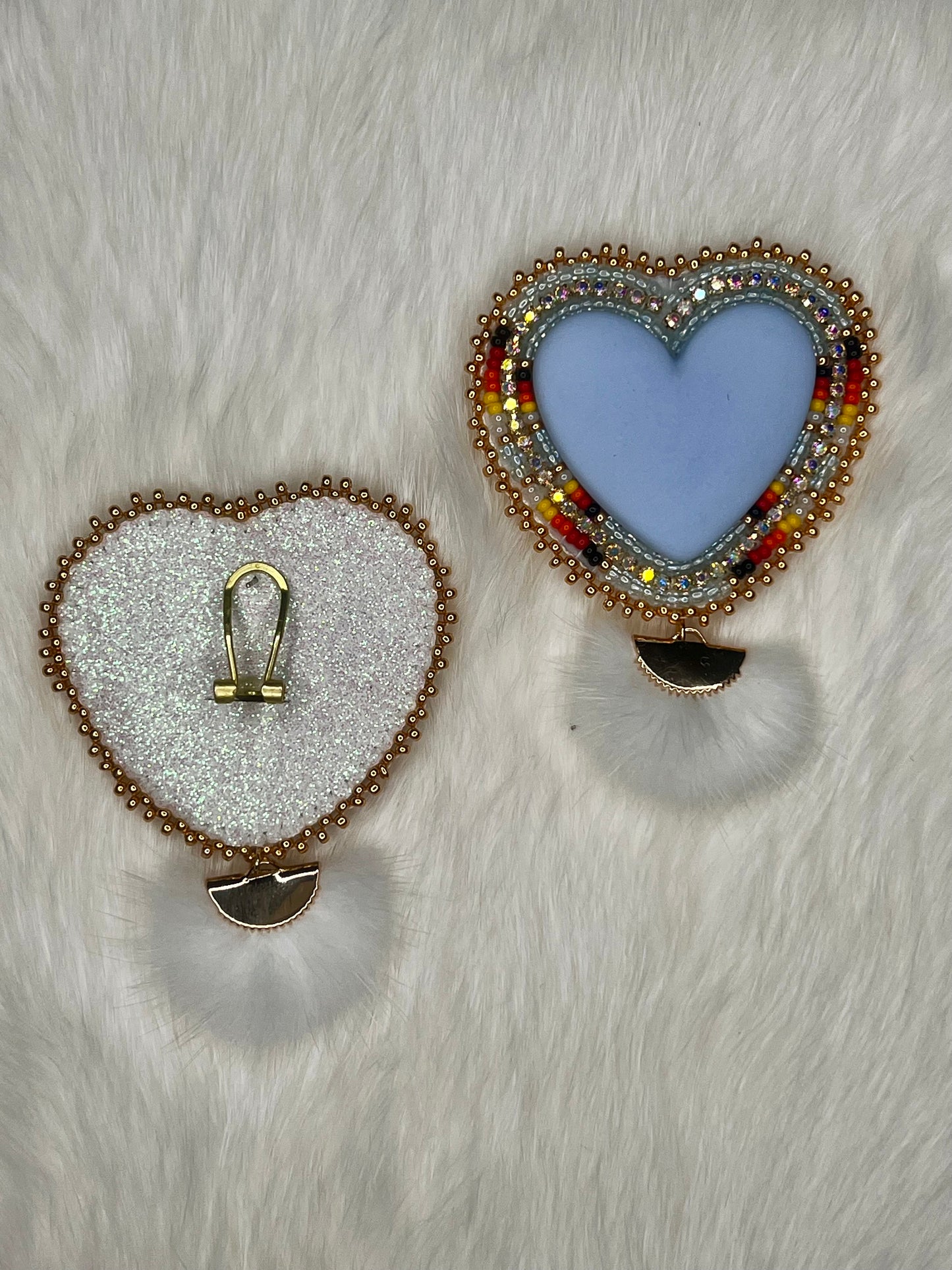 Winter Faux Mink Hearts