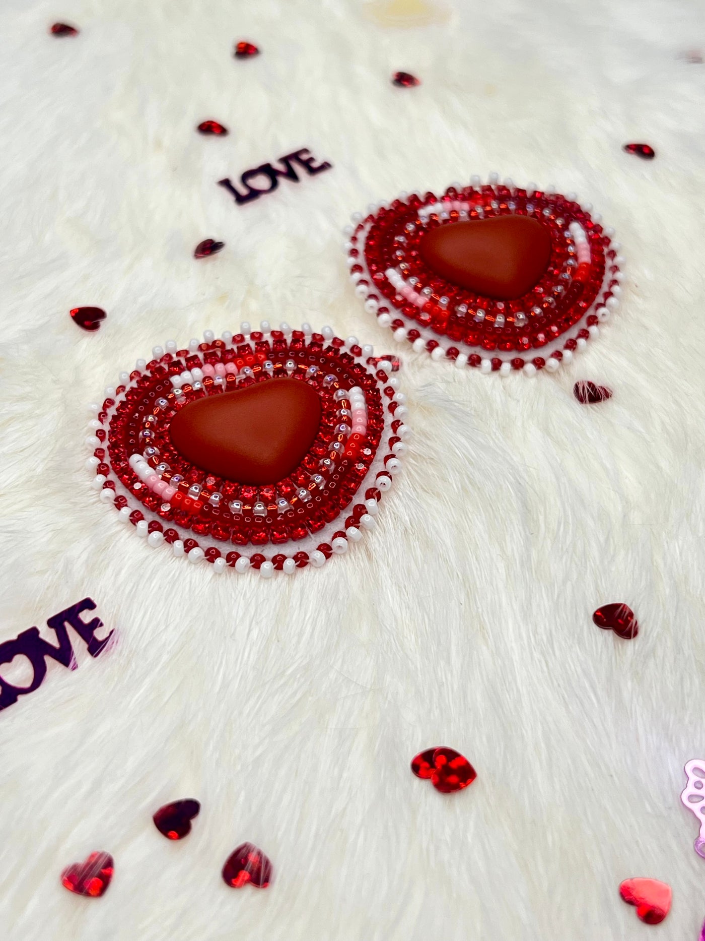 Red Heart Earrings