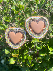 Mocha Sweetgrass Hearts