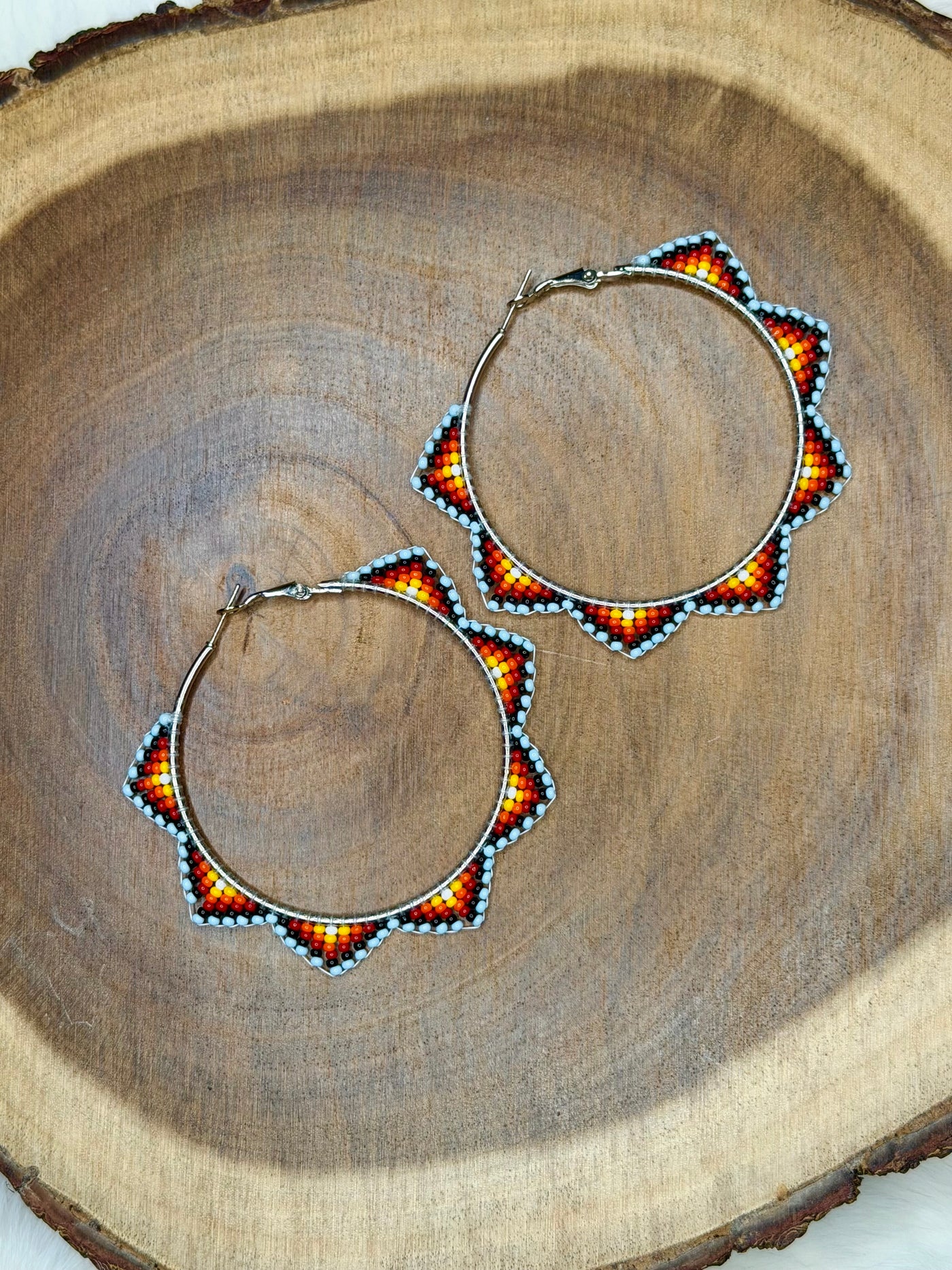 Baby Blue Flame Hoops