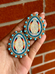Blue Teardrop Earrings