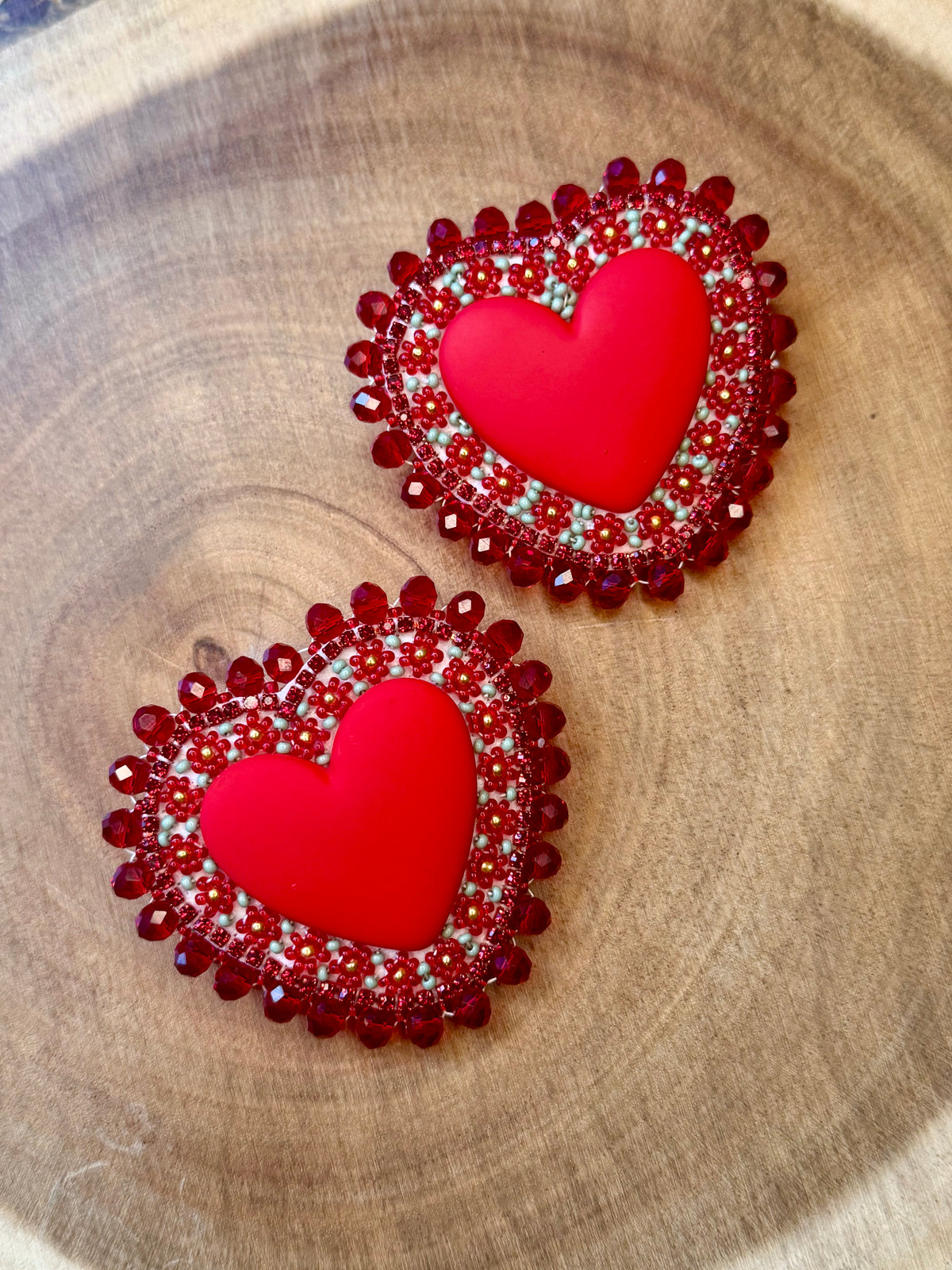 Wildflower Heart Earrings