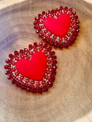 Wildflower Heart Earrings