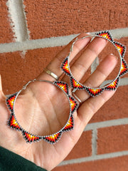 Gunmetal Flame Hoops