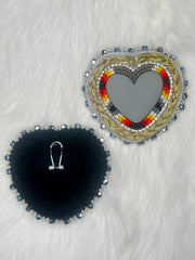 Metallic Sweetgrass Hearts