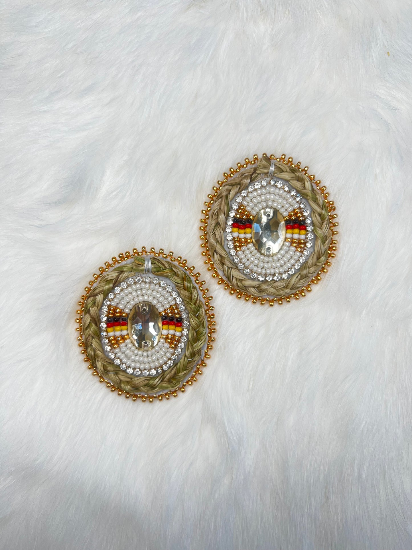 Gem Sweetgrass Earrings