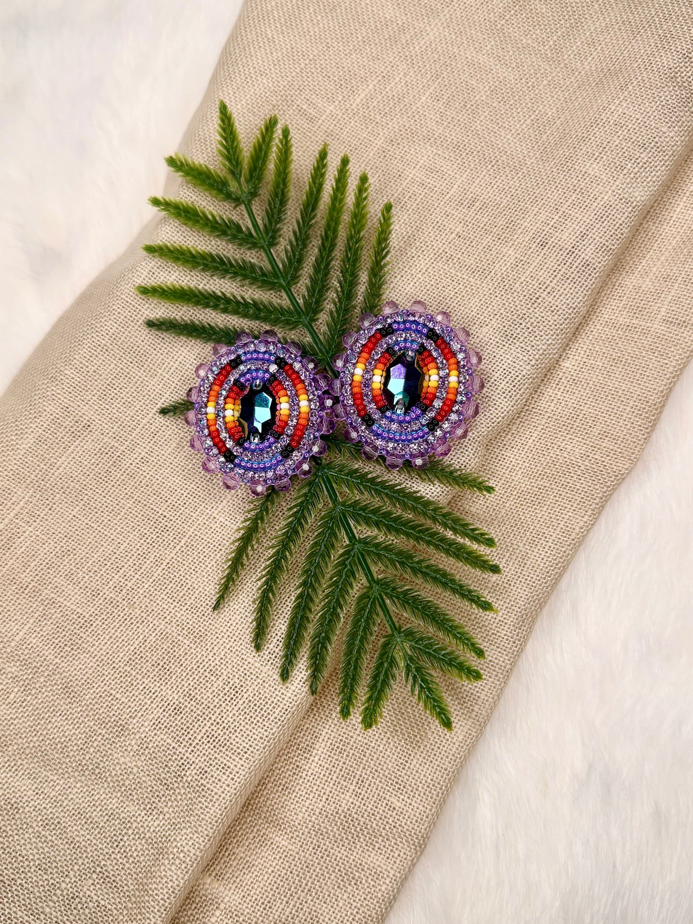 Amethyst Prism Earrings