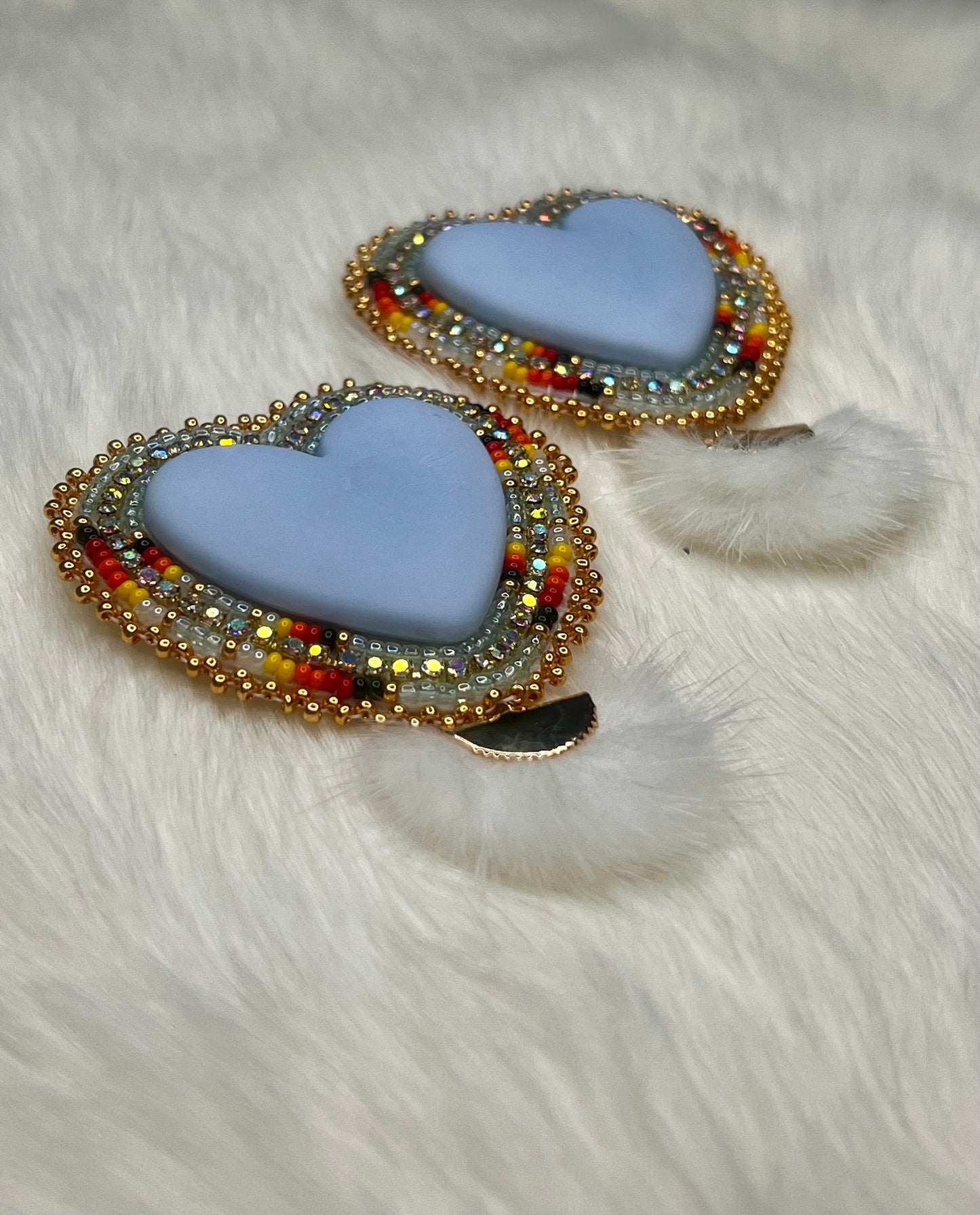 Winter Faux Mink Hearts