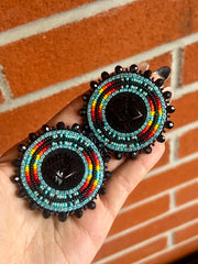 Black & Turquoise Earrings