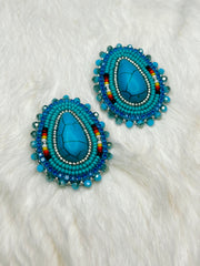Turquoise Teardrop Earrings