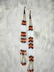 Cream Flame Dangles