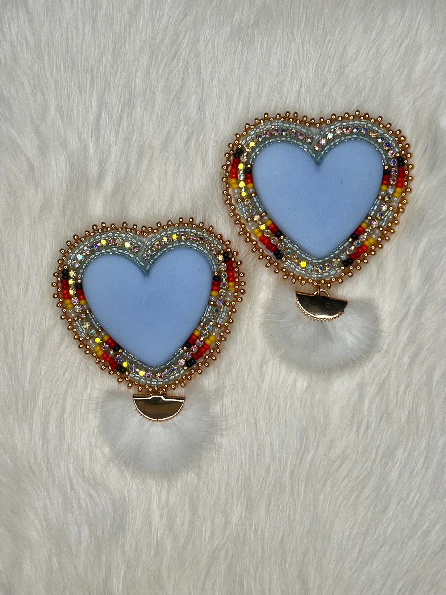 Winter Faux Mink Hearts