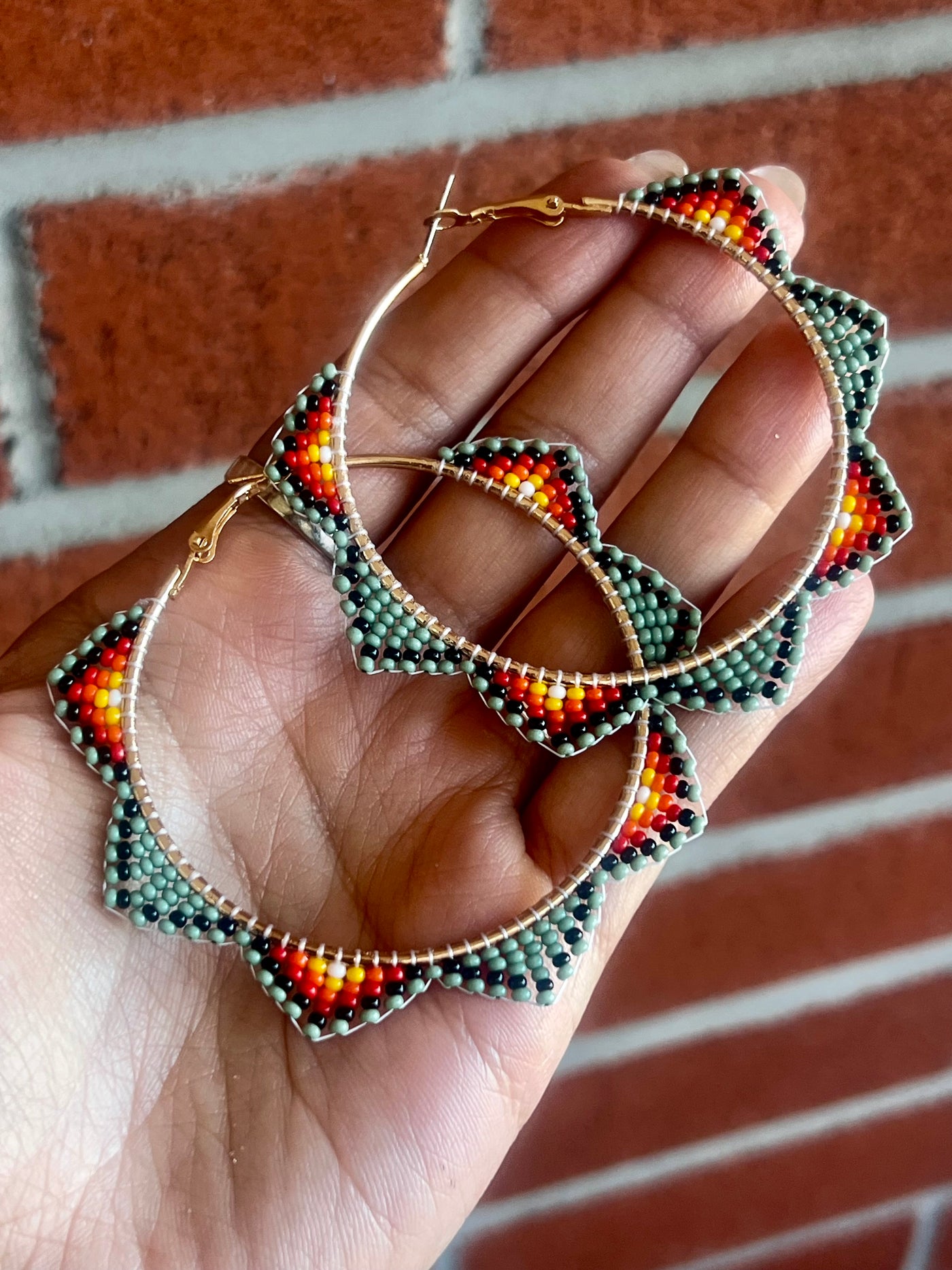 Sage Sunfire Hoops