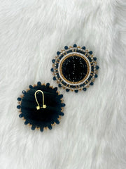 Black & Gold Turtle Earrings