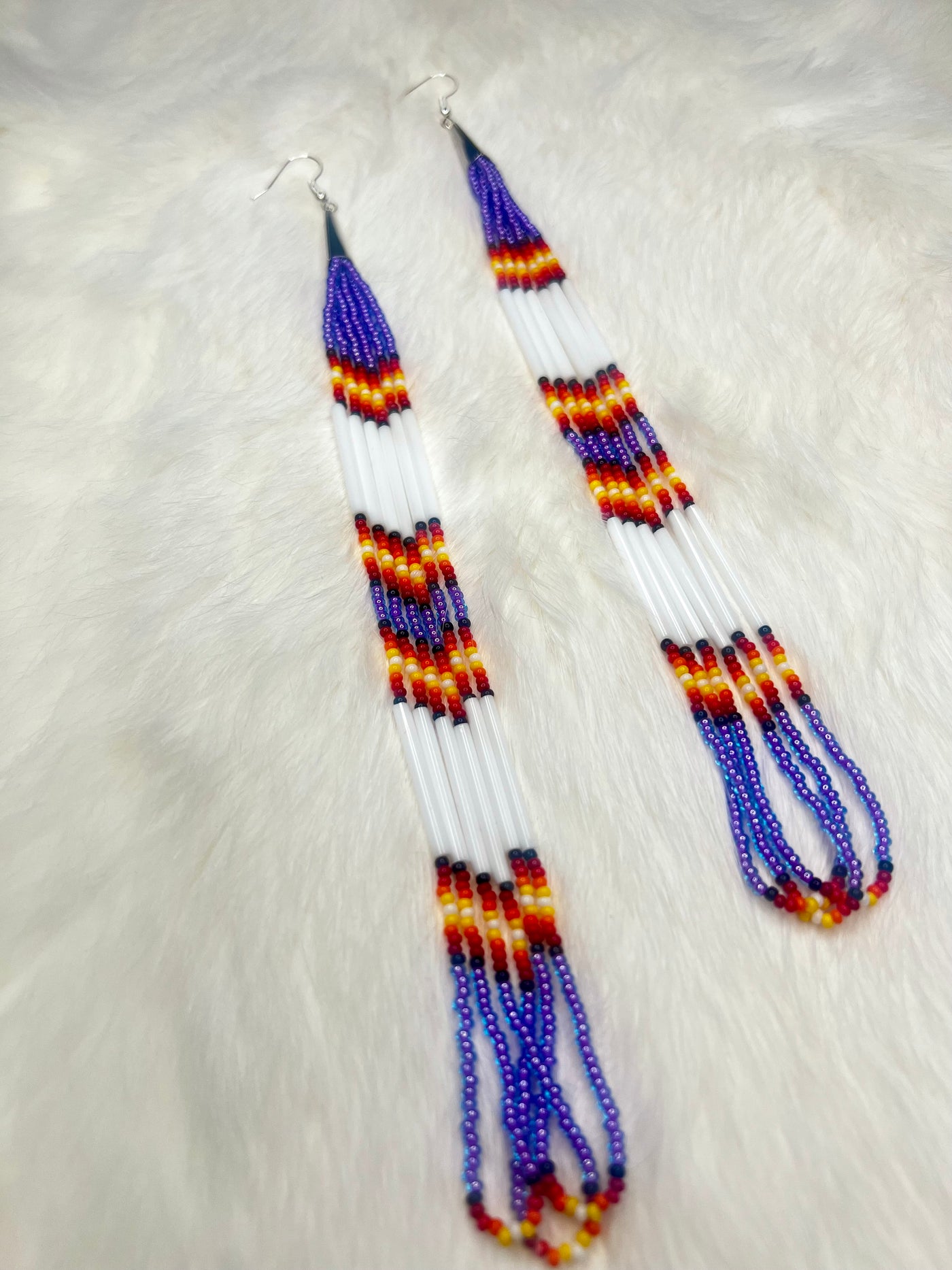 Purple Flame Dangles