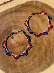 Twilight Sunburst Hoops
