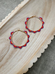 Sunset Sky Hoops