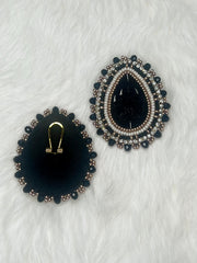 Black Teardrop Bear Paws