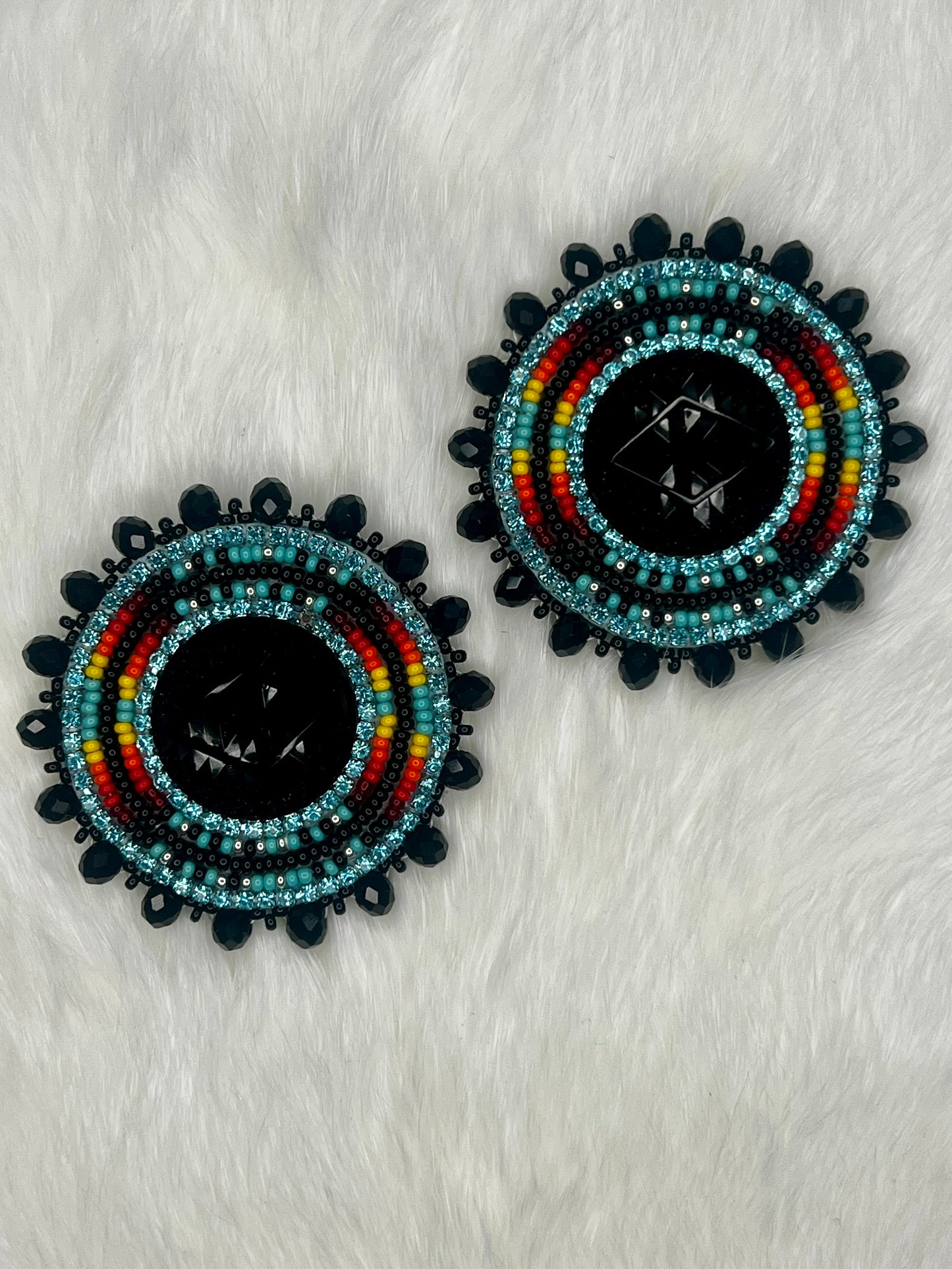 Black & Turquoise Earrings