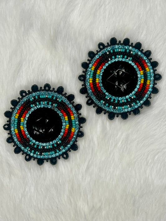 Black & Turquoise Earrings