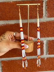 Cream Flame Dangles