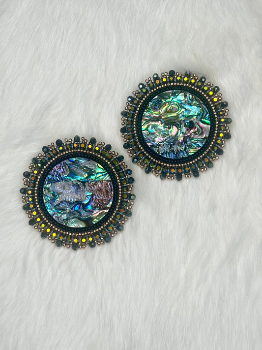 Abalone Beaded Earrings