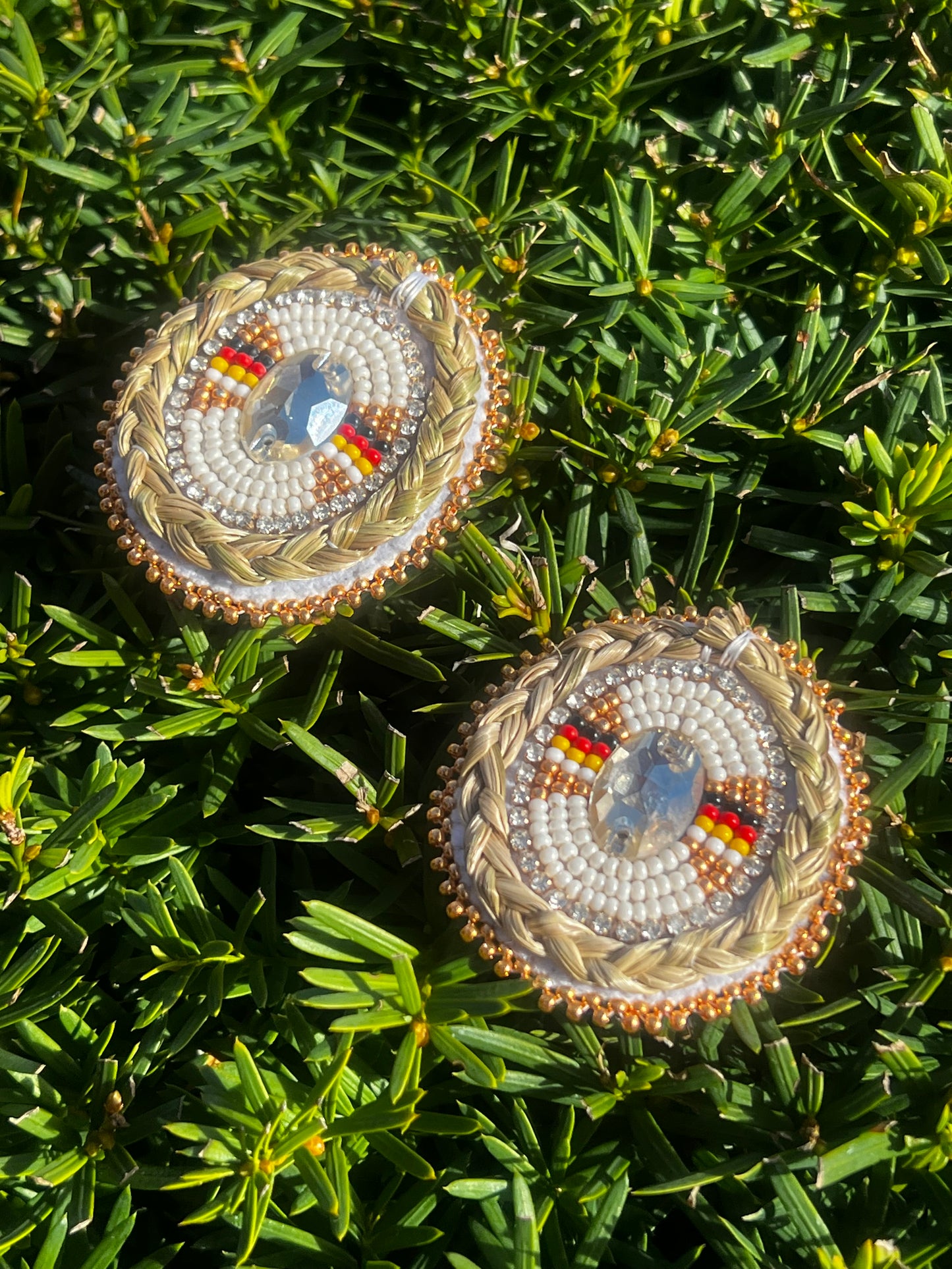 Gem Sweetgrass Earrings