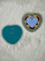 Fire and Ice Sweetgrass Hearts