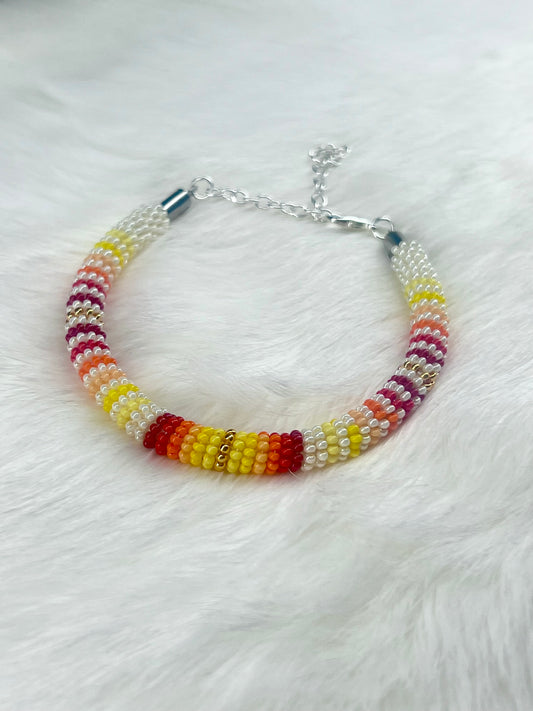 Sunset Beaded Bracelet