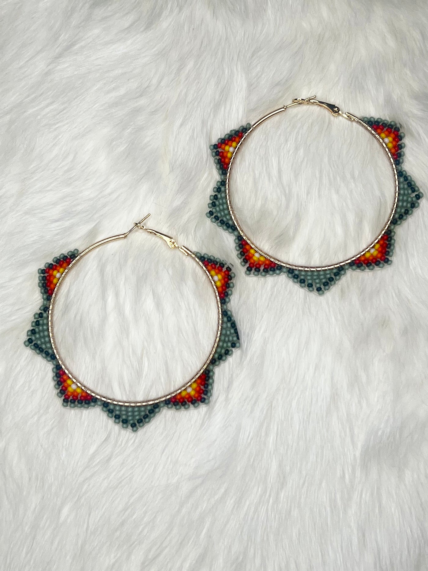 Sage Sunfire Hoops